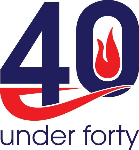 Logo for 40 Under 40 program