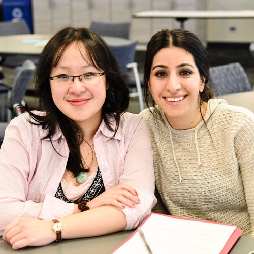 Peers studying at UIC nursing