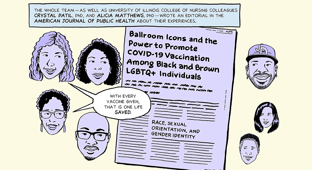 Vaccinated at the Ball comic