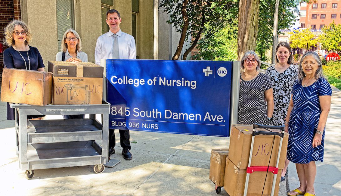 3D printer delivery at the College of Nursing