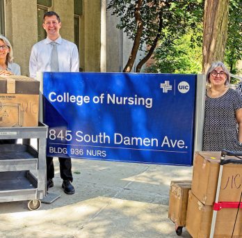 3D printer delivery at the College of Nursing 