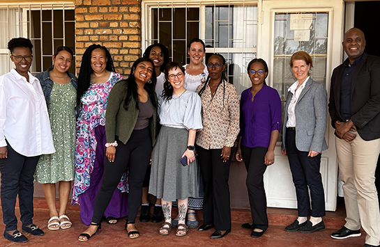 Students and faculty in the Rwandan study abroad program