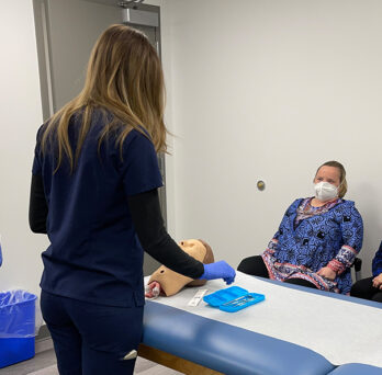 Students engage in simulation
                  