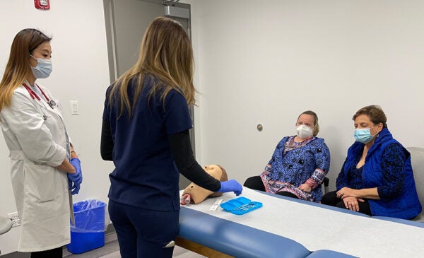 Students in simulation