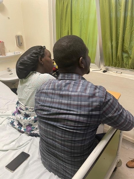 couple in hospital room