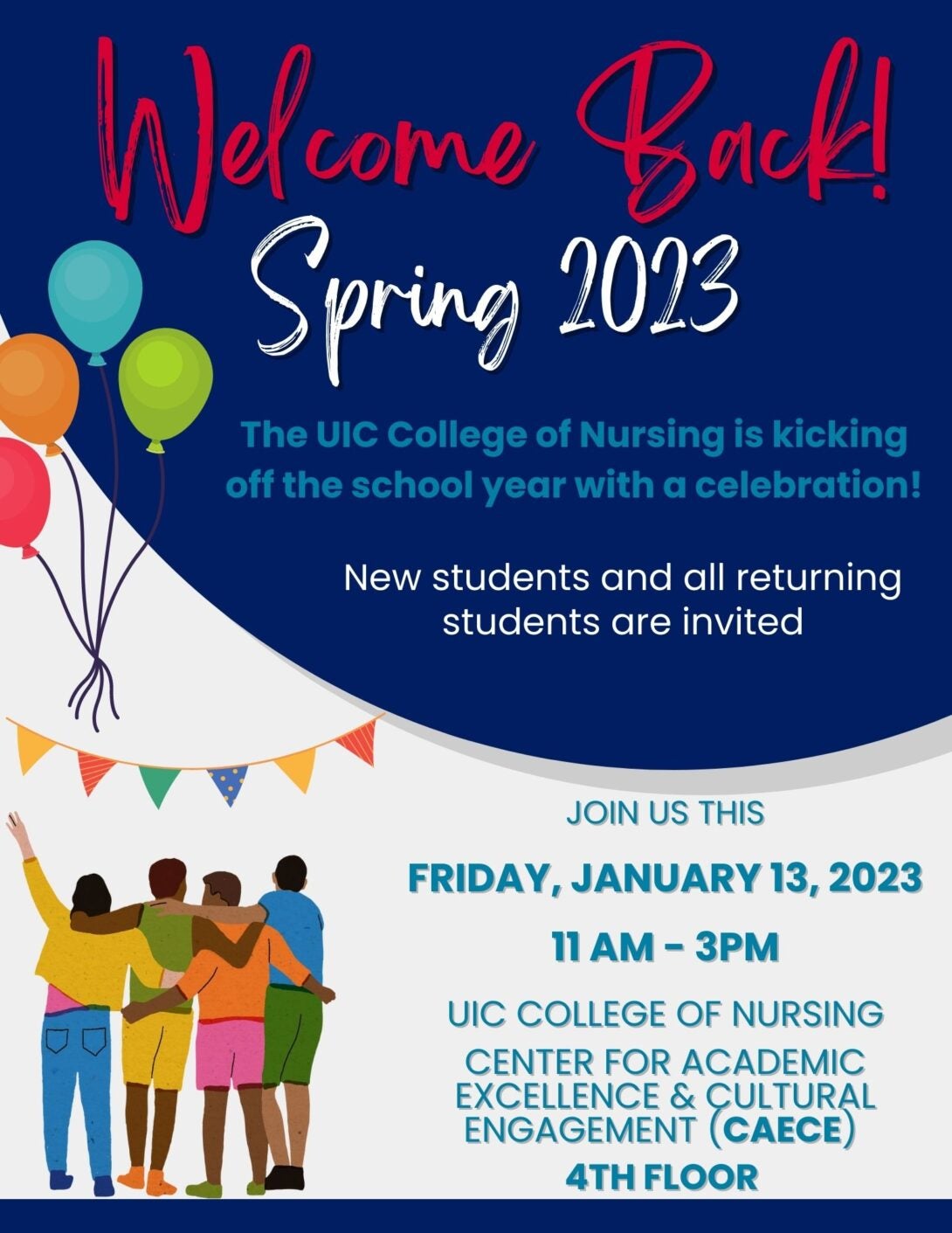 Flier for Welcome Back event