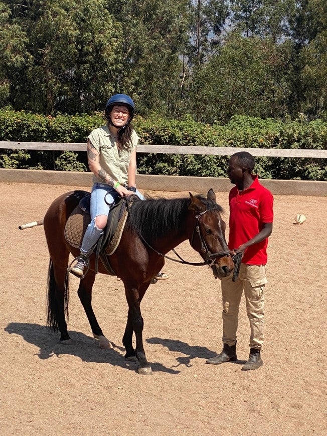 woman on horse