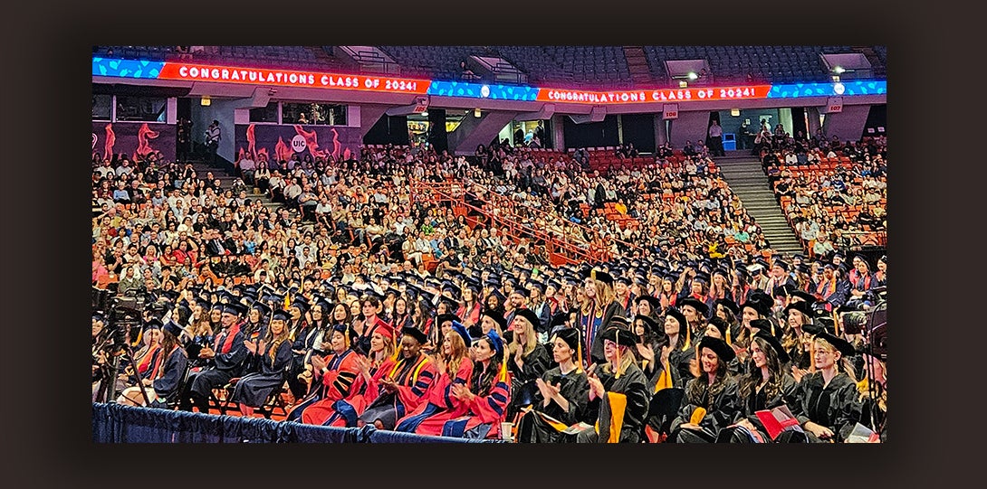 Large audience of graduates and supporters fill the arena