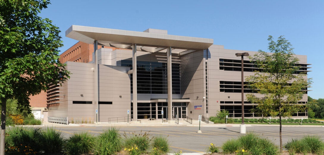 Exterior of College of Medicine building in Rockford