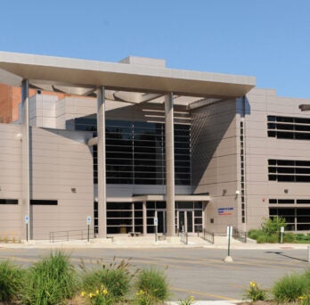 Exterior of College of Medicine building in Rockford 